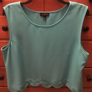 The Limited Scalloped-Edge Blouse
